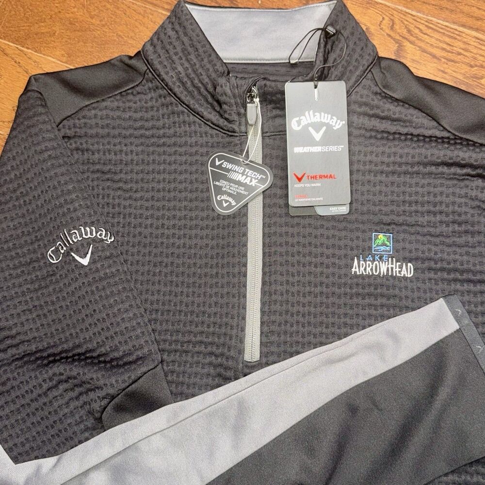 Calloway Golf 1/4 Zip Pullover Men XL Weather Series Thermal Swing Tech Max NWT